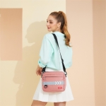 Balo MWC - 0827 Balô Túi Đeo Chéo Phối Viền Phong Cách Năng Động Thời Trang Nam Nữ