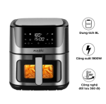 Nồi Chiên Không Dầu Eco Magic AC-129 Dung Tích 8L – Công Suất 1800W – Công Nghệ Rapid Air – Tiện Lợi Gia Đình